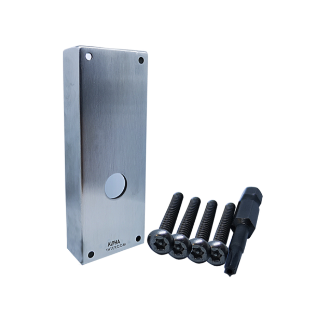 Postal Lock Intercom Box Surface for Postman Mail Delivery Canada Post Micro Switch Included with soldered Wires Antivandal Metal Material Ideal for Condo & Apartement Door Entrance GD2000 | Secutronix Canada